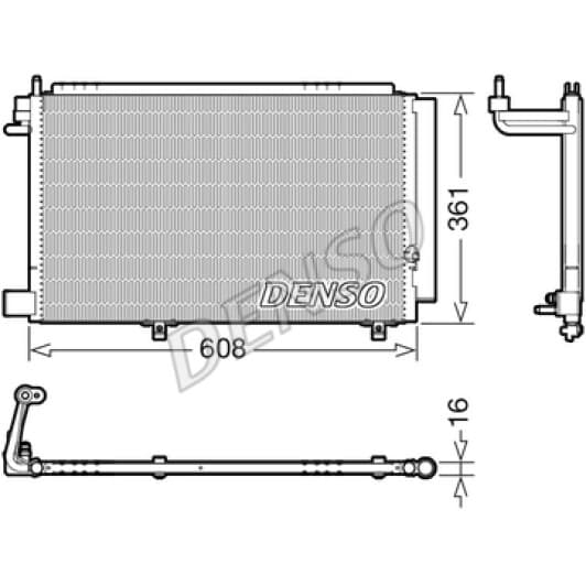 dcn10041 Denso Радиатор кондиционера для Ford Fiesta