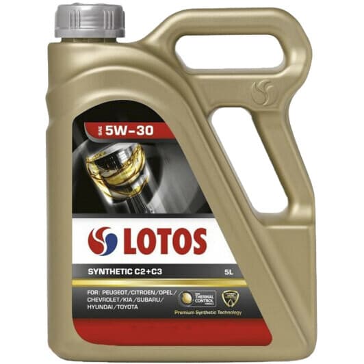 LOTOS Synthetic C2+C3 5W-30 (5 л) моторное масло