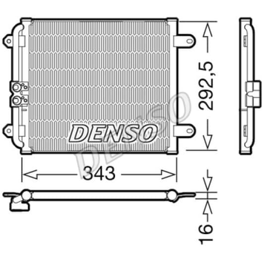 DCN02032 Denso Радіатор кондиціонера для Audi R8