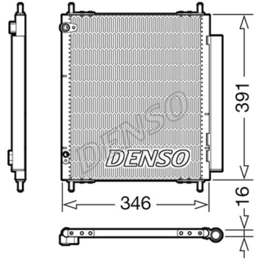 dcn07003 Denso Радиатор кондиционера