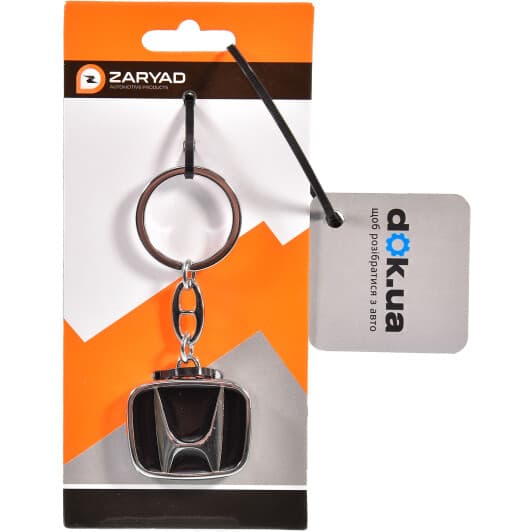 Брелок Zaryad з логотипом Honda чорний Honda