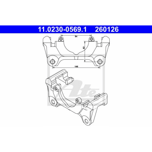 11023005691 ATE Кронштейн