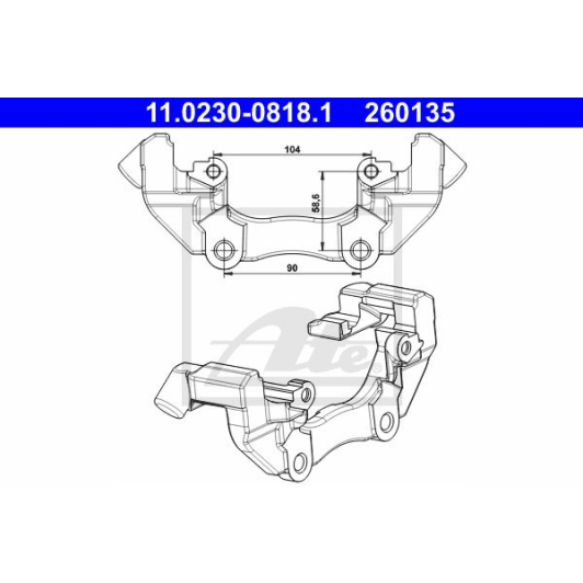 11.0230-0818.1 ATE Кронштейн