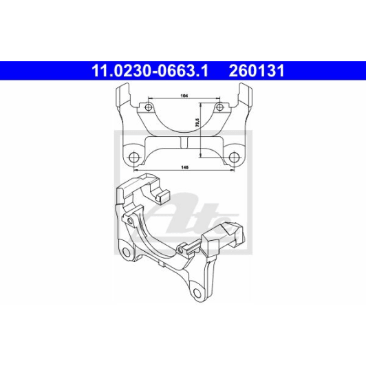 11023006631 ATE Кронштейн