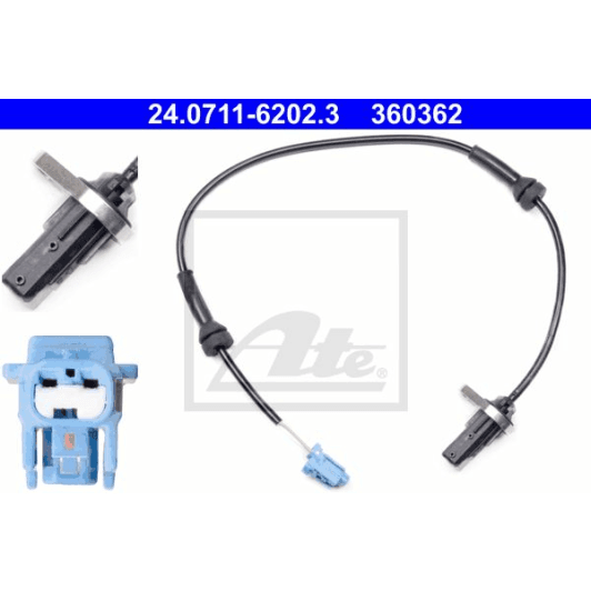 24071162023 ATE Датчик ABS для Nissan Cabstar