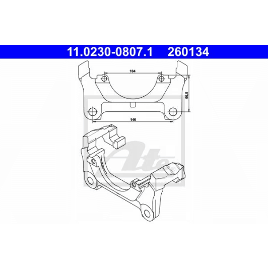 11023008071 ATE Кронштейн