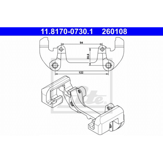 11.8170-0730.1 ATE Кронштейн