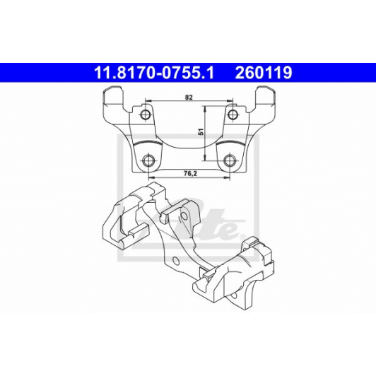 11.8170-0755.1 ATE Кронштейн