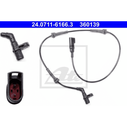 24.0711-6166.3 ATE Датчик ABS для Ford Ka
