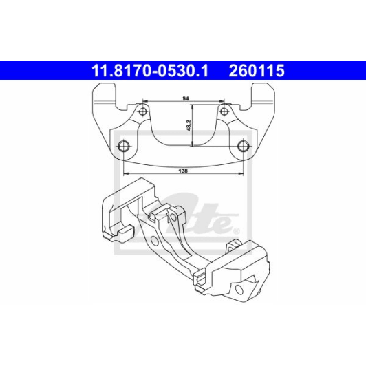 11.8170-0530.1 ATE Кронштейн