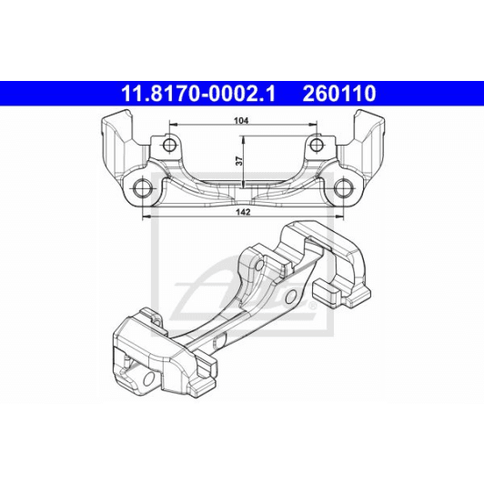11.8170-0002.1 ATE Кронштейн