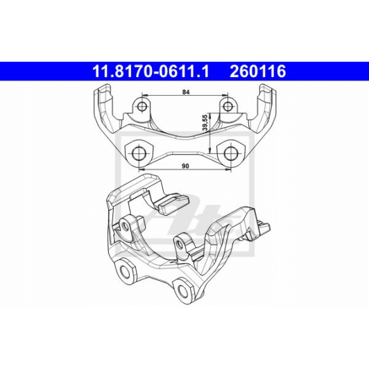 11.8170-0611.1 ATE Кронштейн