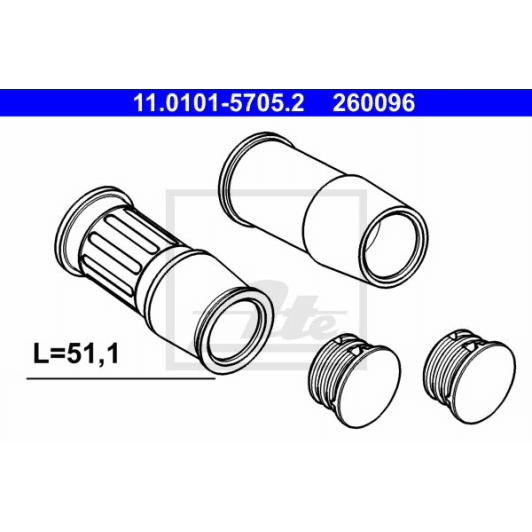 11.0101-5705.2 ATE Напрямна гільза скоби гальмівного супорта