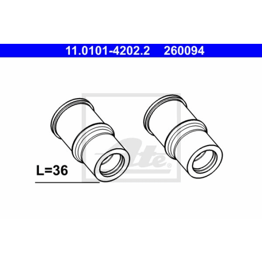 11.0101-4202.2 ATE Напрямна гільза скоби гальмівного супорта