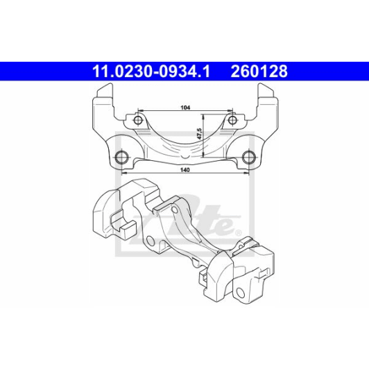 11.0230-0934.1 ATE Кронштейн