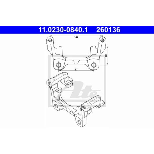 11.0230-0840.1 ATE Кронштейн