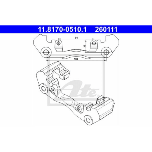 11817005101 ATE Кронштейн