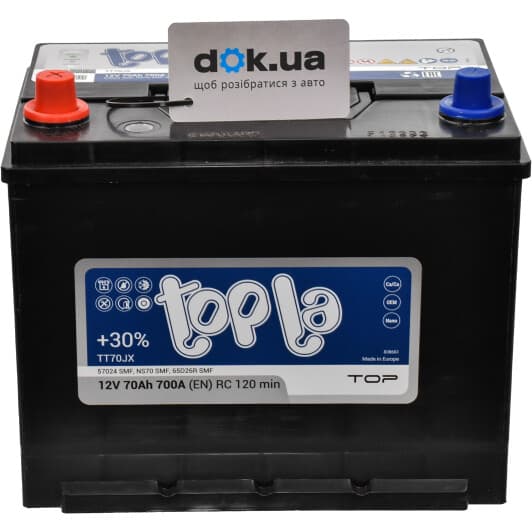 Акумулятор Topla 6 CT-70-L Top JIS 118970