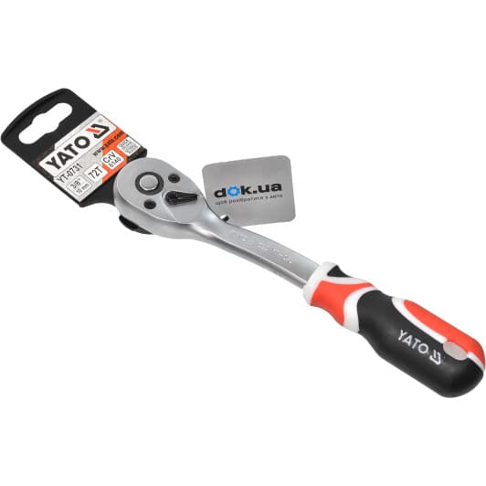 Трещотка Yato YT-0731 3/8" 72 зубца 200 мм