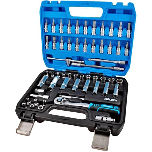 Набір торцевих головок та компонентів Molder MT60056 1/4" (56 пр.)