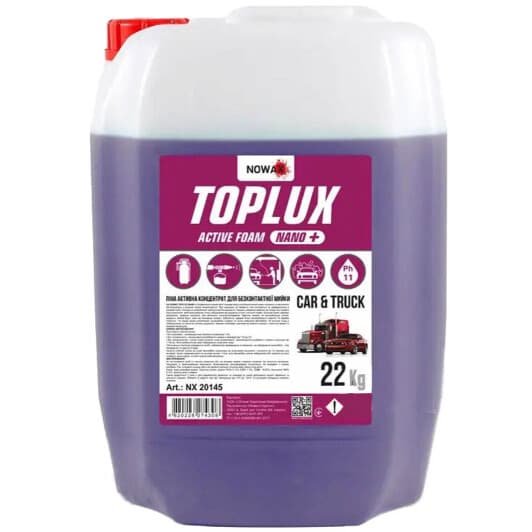 Концентрат автошампуня Nowax Toplux Nano+ (22 л)