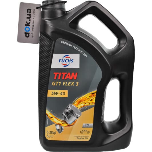 Fuchs Titan GT1 Flex 3 5W-40 (5 л) моторное масло