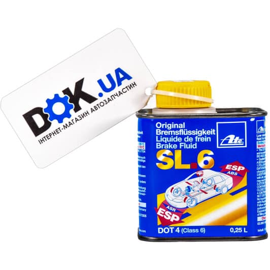 ATE Sl.6 (Class 6) DOT 4 ABS, ESP, ACR, 0,25 л тормозная жидкость