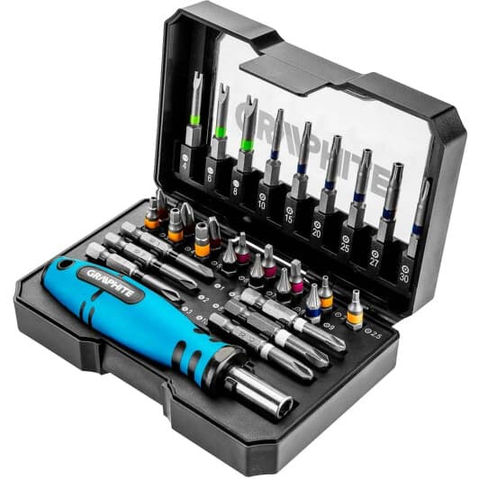 Набор бит с держателем Graphite 56H602 30 шт.