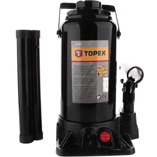 Домкрат Topex бутылочный гидравлический 15 т 97X042