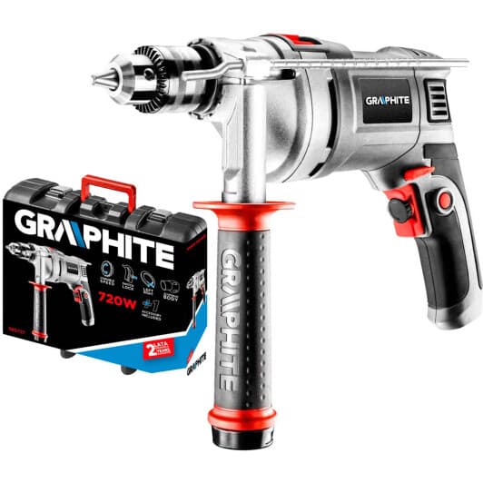 Дрель ударная Graphite 58G727 сетевая