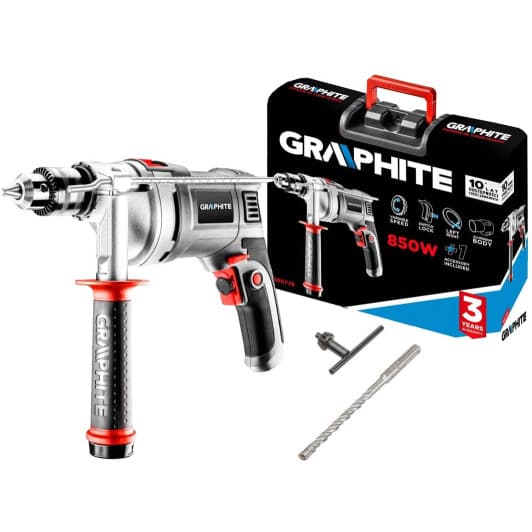 Дрель ударная Graphite 58G728 сетевая
