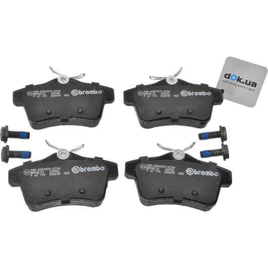 P 61 114 Brembo Гальмівні колодки