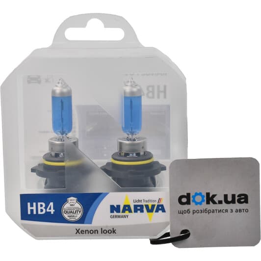 Автолампа Narva Range Power White HB4 P22d 55 W светло-голубая 48626S2