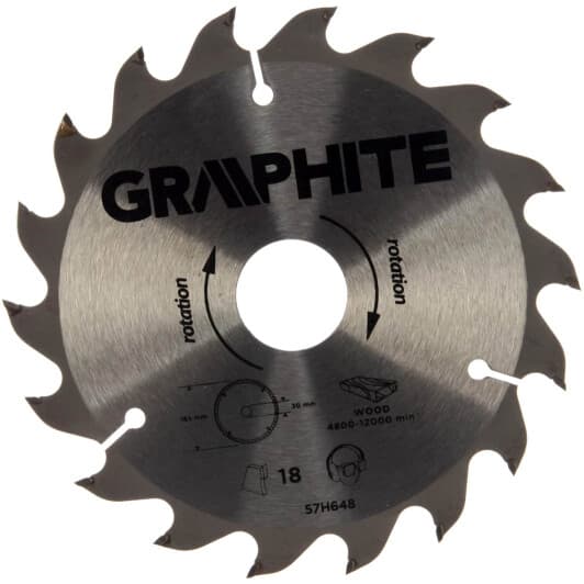 Круг відрізний Graphite 57H648 165 мм