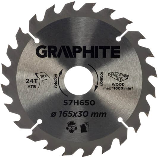 Круг відрізний Graphite 57H650 165 мм