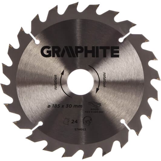 Круг отрезной Graphite 57H662 185 мм