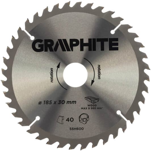 Круг відрізний Graphite 55H600 185 мм