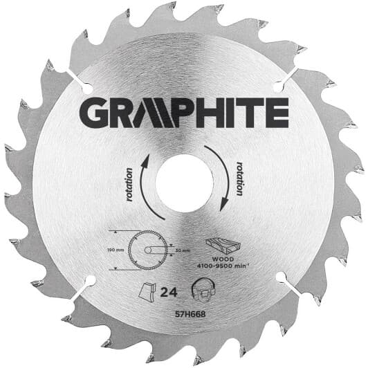 Круг відрізний Graphite 57H668 190 мм