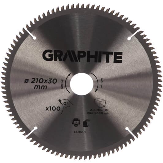 Круг отрезной Graphite 55H610 210 мм