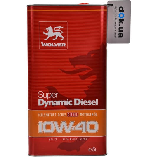Wolver Super Dynamic Diesel 10W-40 (5 л) моторна олива