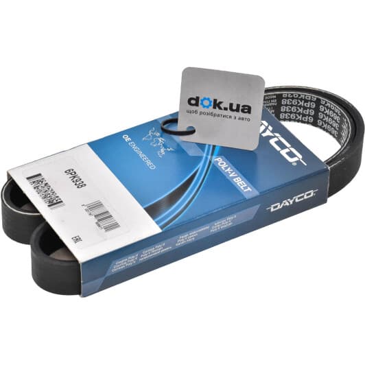 6PK938 Dayco Поліклиновий ремінь