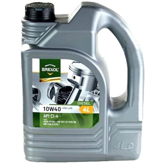 Brexol Diesel Long Life 10W-40 (4 л) моторна олива