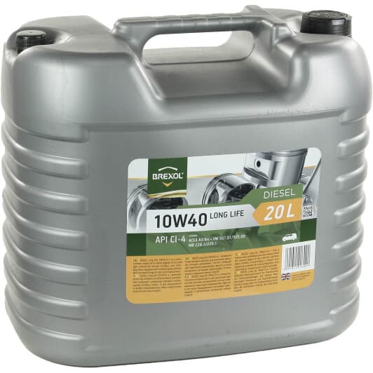 Brexol Diesel Long Life 10W-40 (20 л) моторна олива
