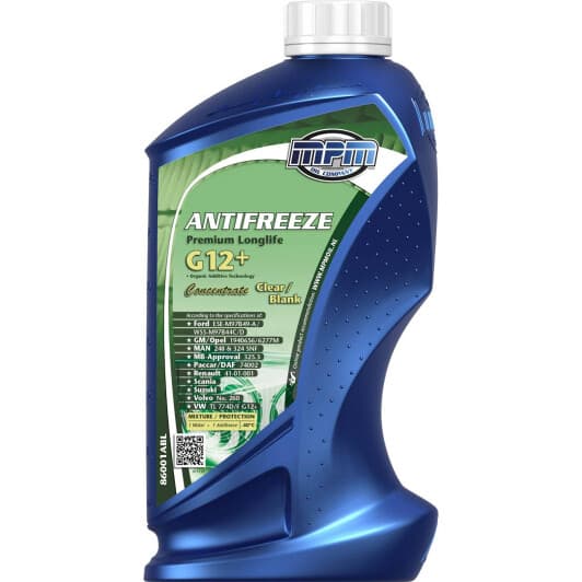 Концентрат антифриза MPM Long Life G12+ бесцветный