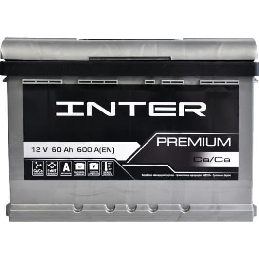 Аккумулятор Inter 6 CT-60-R Premium 4820219073680