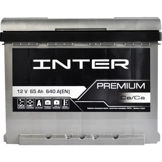 Аккумулятор Inter 6 CT-65-L Premium 4820219073710