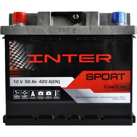 Аккумулятор Inter 6 CT-50-L Sport 4820219073901