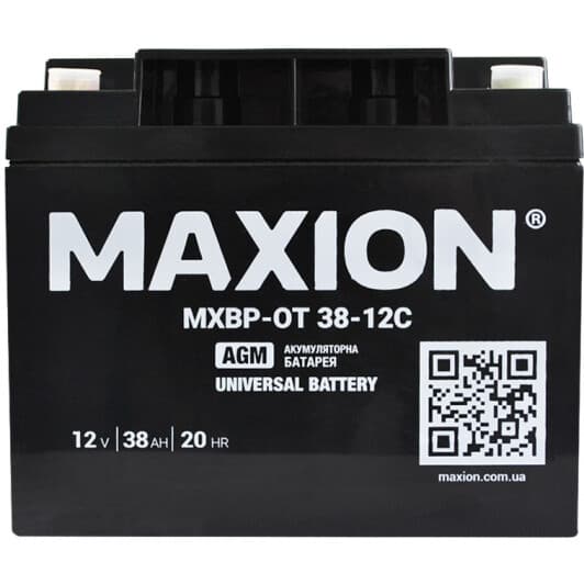 Акумулятор для ДБЖ Maxion MXBP-OT38-12C MXBPOT3812C 38 Аг 12 В
