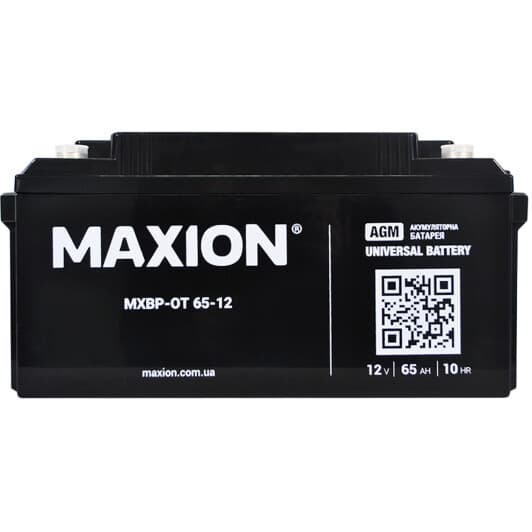 Аккумулятор для ИБП Maxion MXBP-OT65-12 MXBPOT1265 65 Ач 12 В