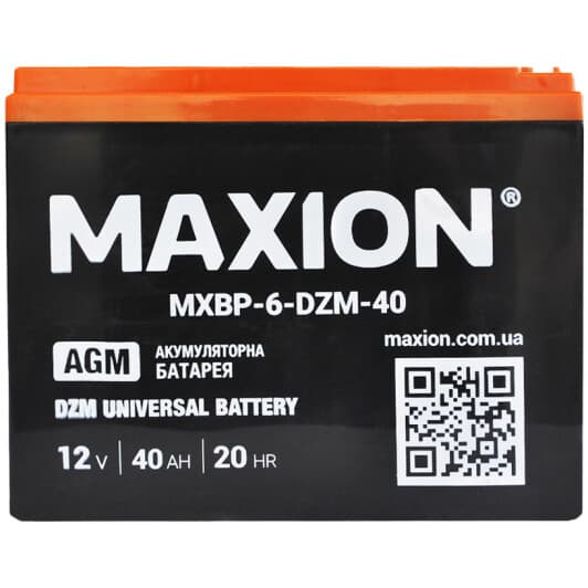 Аккумулятор для ИБП Maxion MXBT-6-DZM-40 MXBT6DZM40 40 Ач 12 В